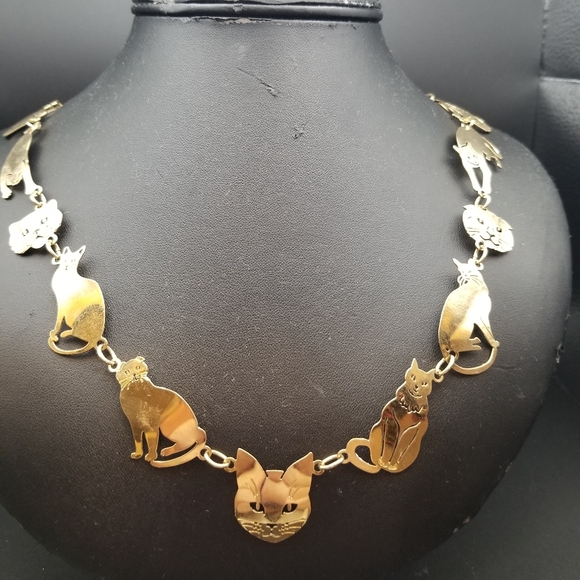 Wild Bryde Jewelry - Vintage 80's Wild Bryde Cat Necklace NWT